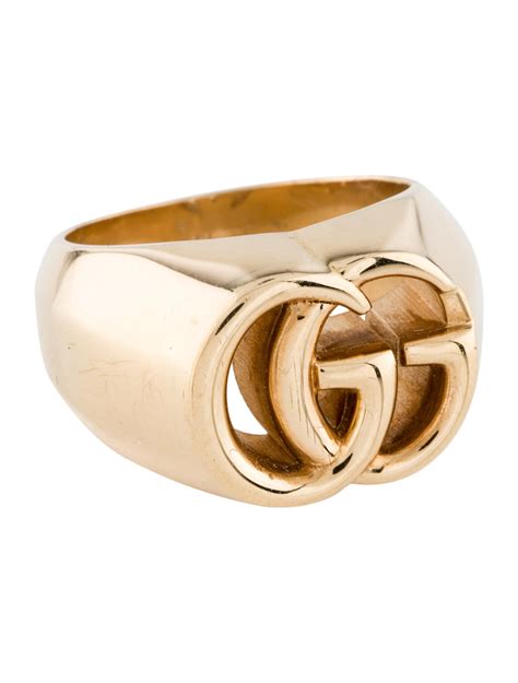 gucci g ring gold|gucci trademark ring in gold.